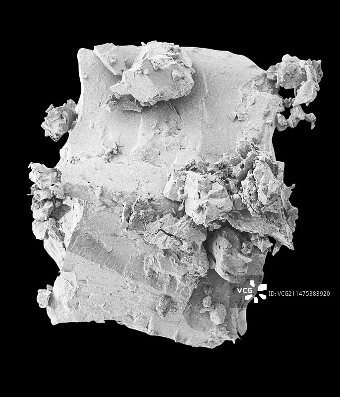 泰坦尼克号沉船打捞煤炭扫描电镜图图片素材