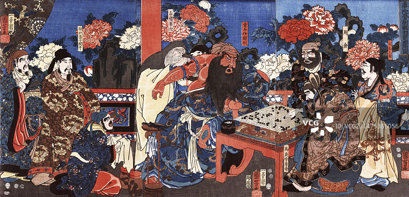 古代中国名医华佗插画图片素材