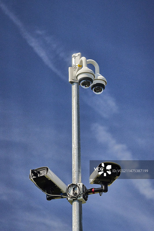 道路交通与车牌识别摄像图片素材