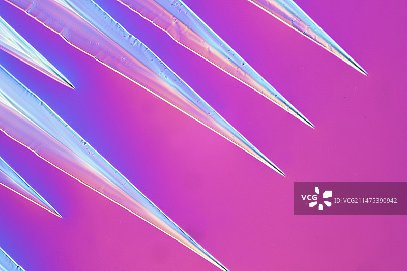 硝酸铵偏光显微照片图片素材