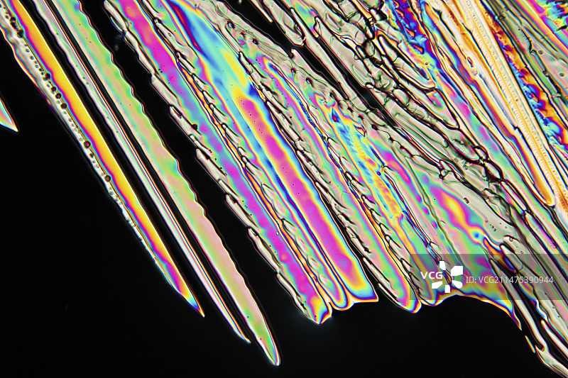 硝酸铵偏光显微照片图片素材