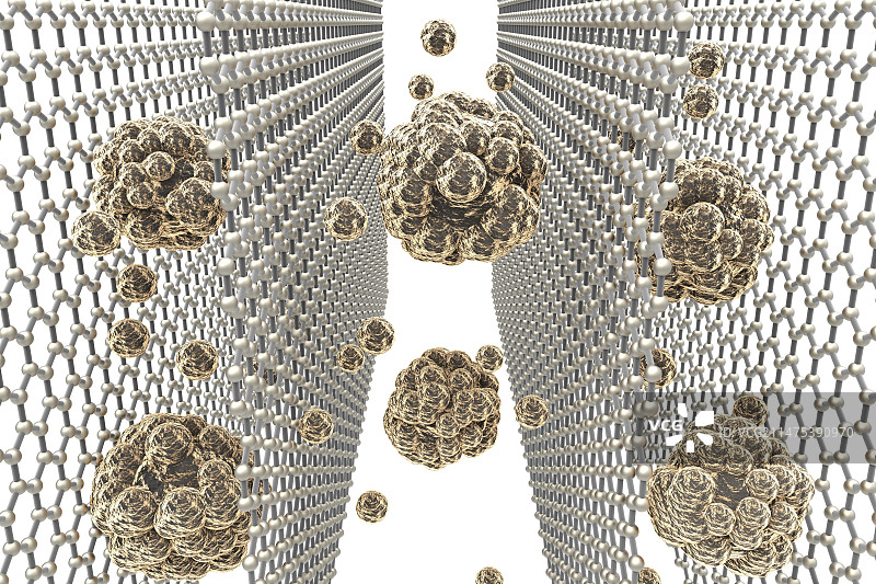 基于氧化石墨烯的筛子，艺术作品图片素材