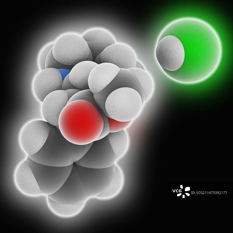 盐酸右哌甲酯药物分子图片素材