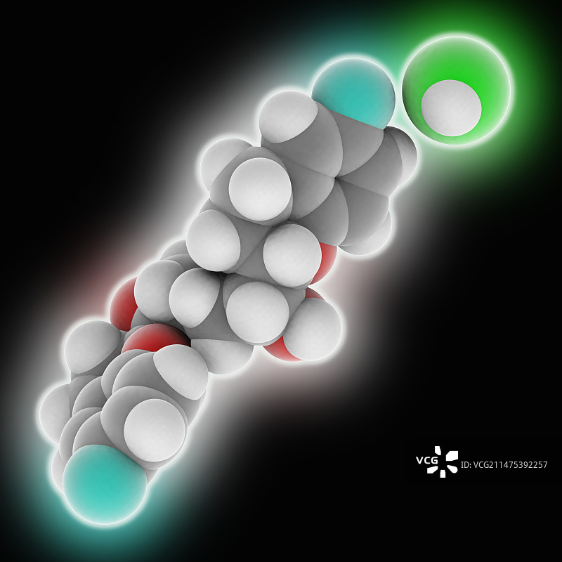盐酸奈必洛尔药物分子图片素材