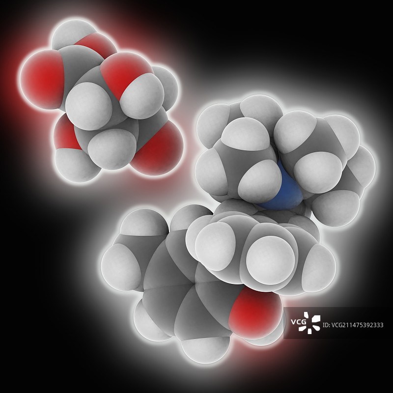 酒石酸托特罗定药物分子图片素材