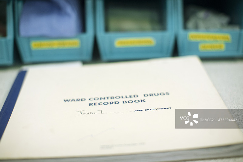 管制药物记录本图片素材
