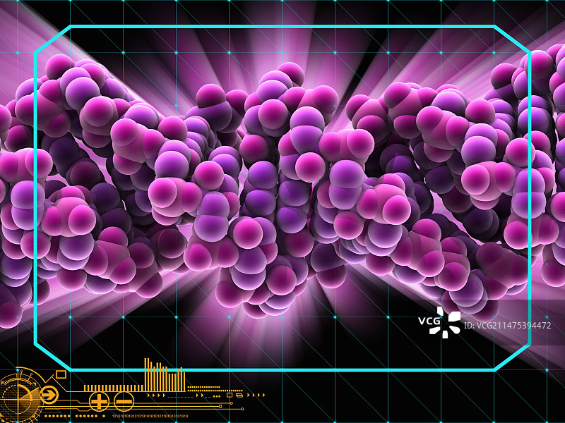 人类线粒体RNA分子图片素材