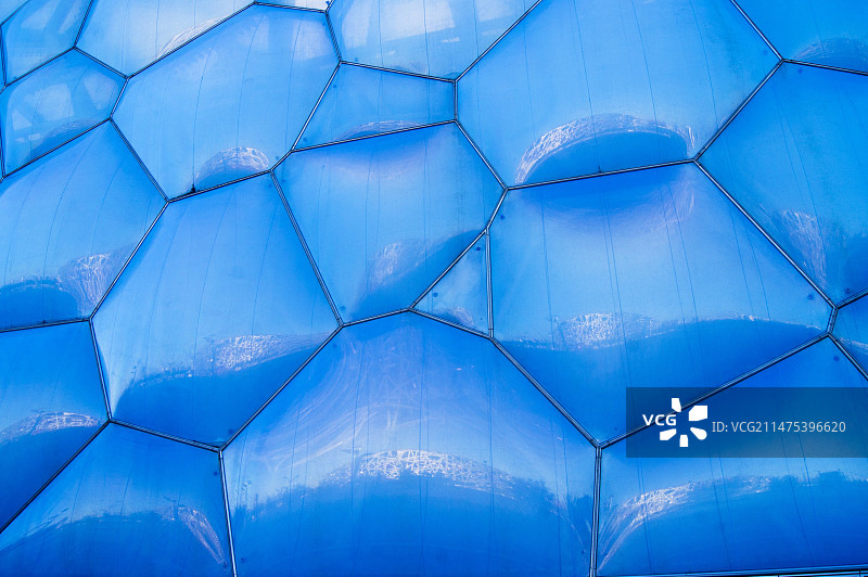 水立方倒影图片素材