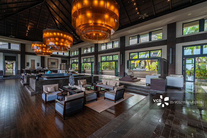 海南三亚别墅风光图片素材