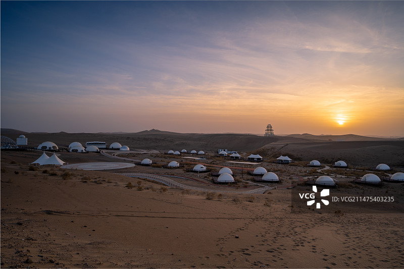 民勤县摘星小镇图片素材