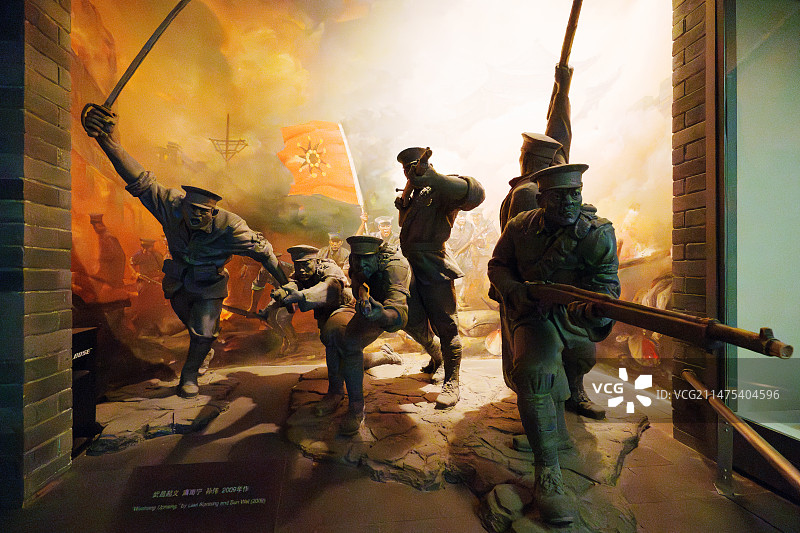 武昌起义雕像，中国国家博物馆图片素材