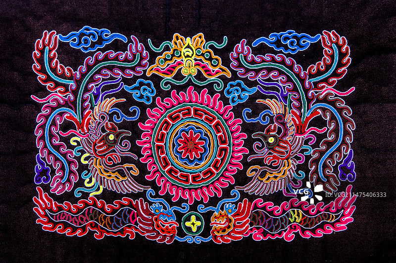 贵州锦屏侗绣图片素材