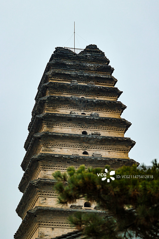 西安小雁塔图片素材
