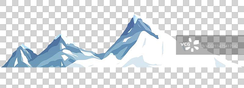 冰山雪山风景元素图片素材