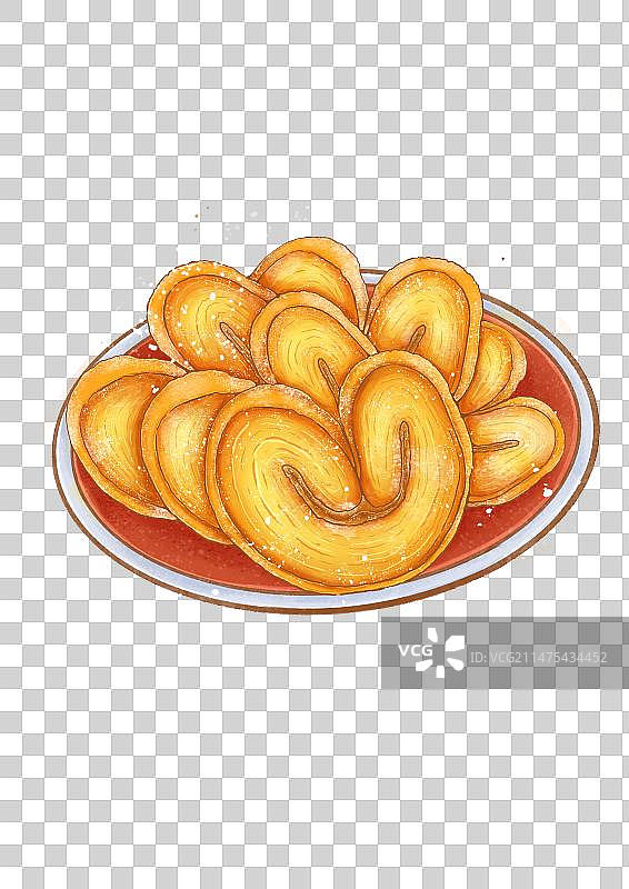 上海蝴蝶酥美食图片素材