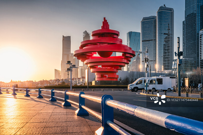 青岛五四广场图片素材