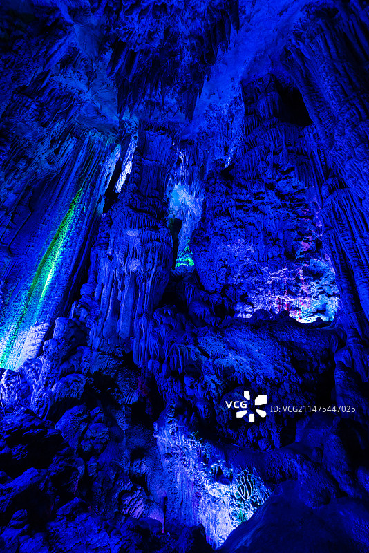 广西桂林芦笛岩景观图片素材