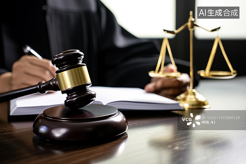 【AI数字艺术】公证公证表上的标尺，概念图片素材