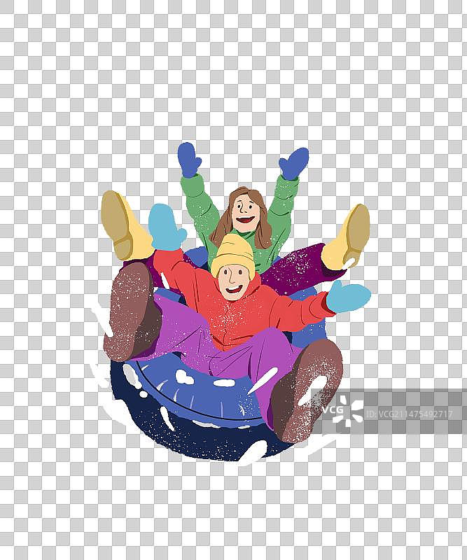 一起滑雪图片素材