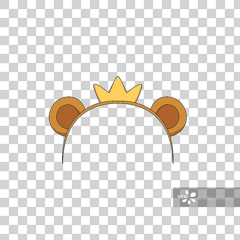 卡通猴子发卡图片素材