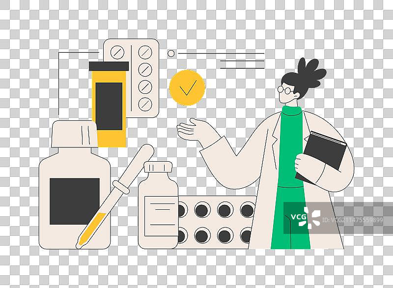 生物制药产品抽象概念图片素材