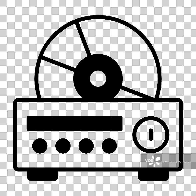 白色背景CD DVD播放器设计图片素材