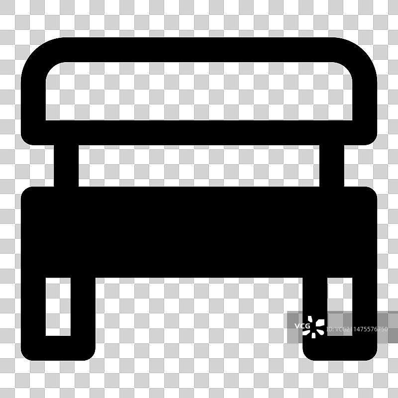 可供多人休息的长椅图片素材