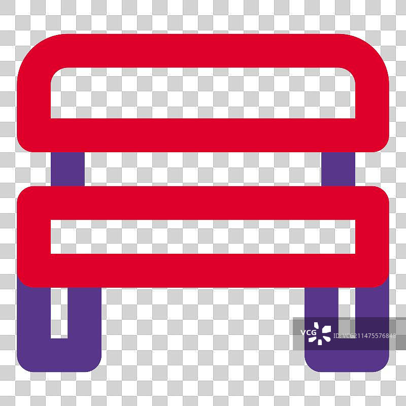 可供多人休息的长椅图片素材