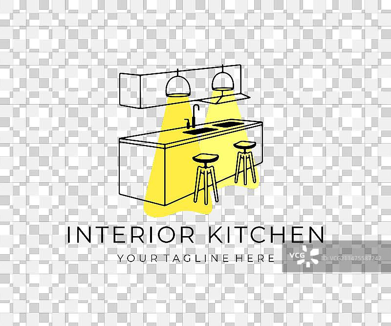 现代厨房平面设计图片素材