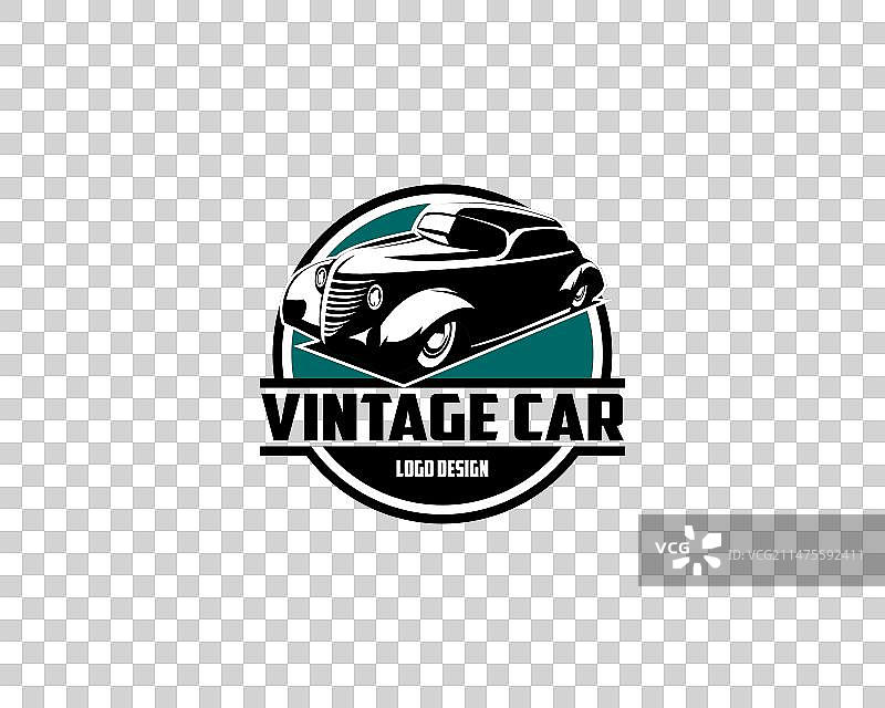 1970年代福特轿跑车标志剪影图片素材