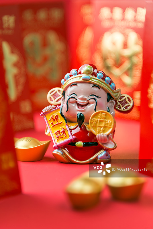 新年迎财神 财神到图片素材