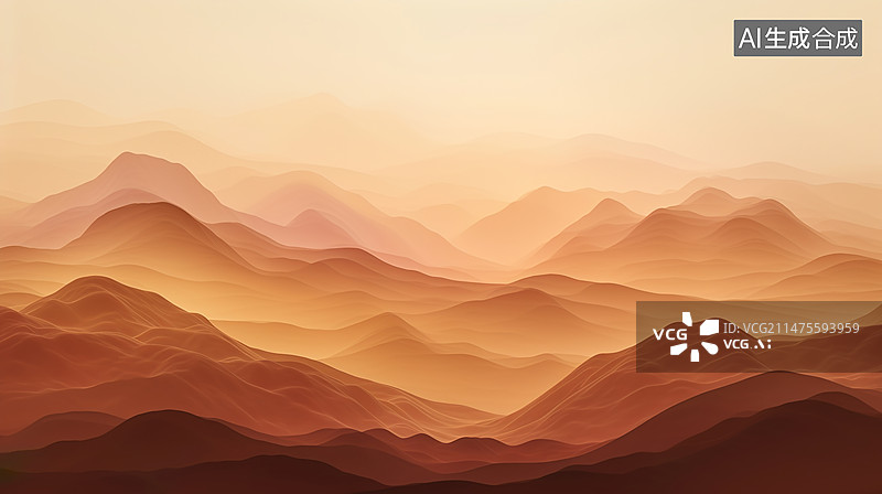 【AI数字艺术】中式山水风景画图片素材