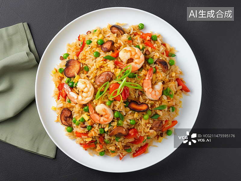 【AI数字艺术】美食炒米饭图片素材