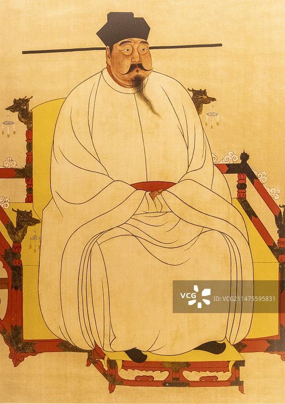 中国国家博物馆藏：宋太祖赵匡胤像图片素材