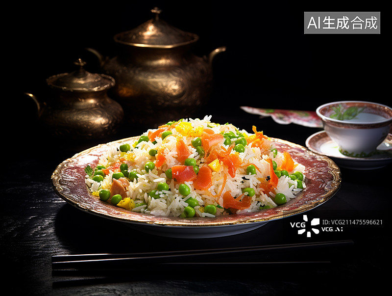 【AI数字艺术】炒米饭图片素材