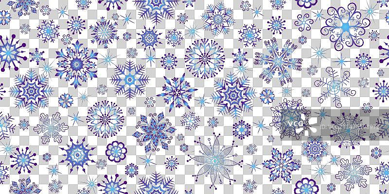 手绘圣诞节无缝图案图片素材