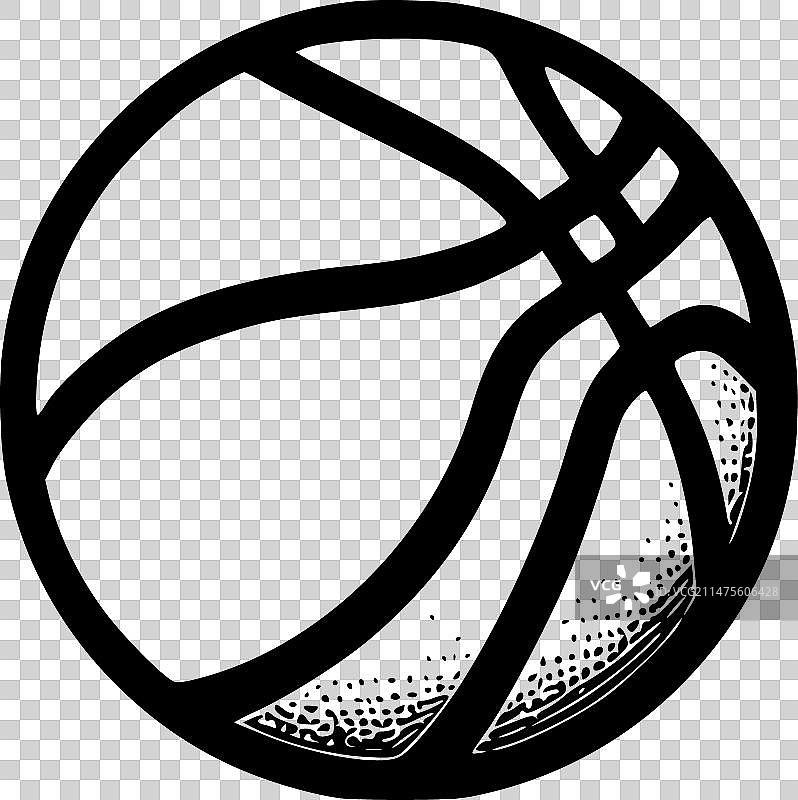 篮球 - 简约剪影图片素材