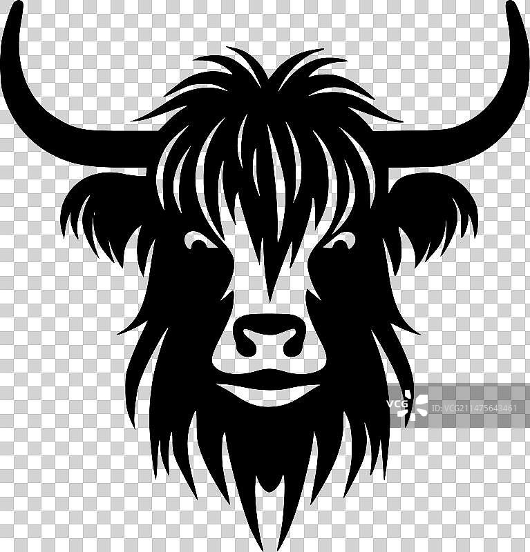 高地奶牛高品质Logo设计图片素材