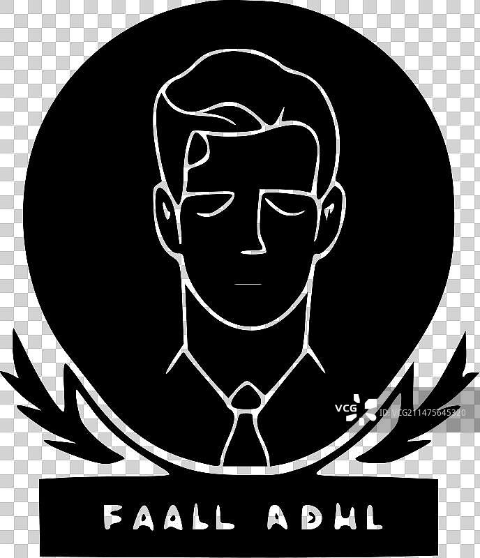 纪念极简扁平logo图片素材