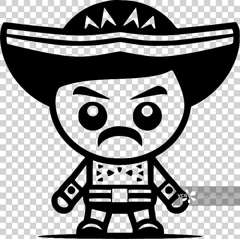 墨西哥风极简扁平LOGO图片素材