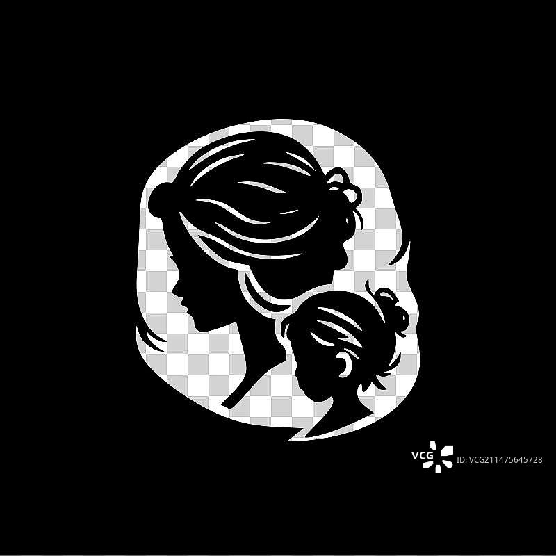 高品质妈妈主题Logo，适用于T恤图片素材