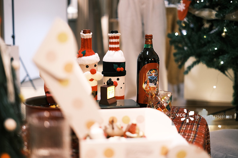 圣诞聚餐图片素材