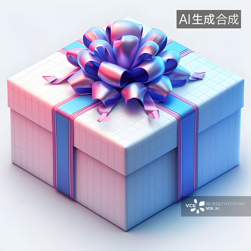 【AI数字艺术】3D礼物盒图片素材
