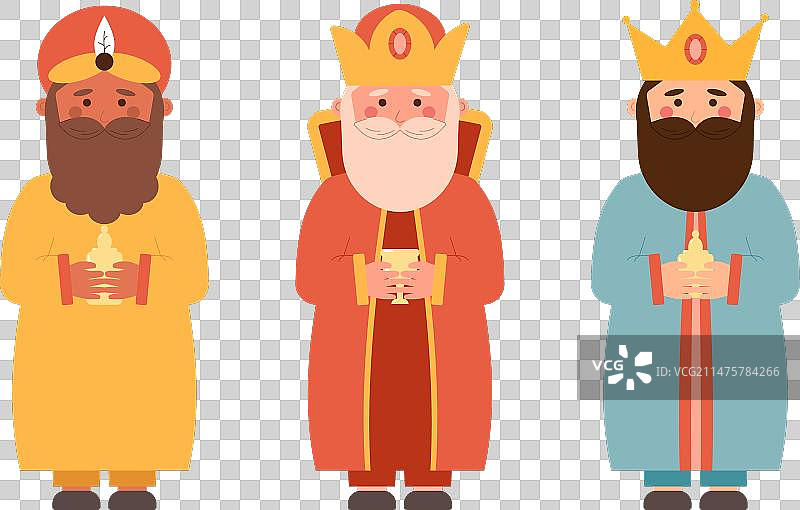 快乐的主显节基督教节日三王图片素材