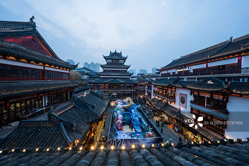 上海豫园龙年灯会图片素材