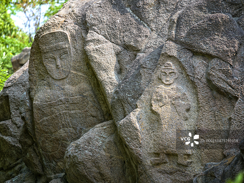连云港孔望山石刻图片素材