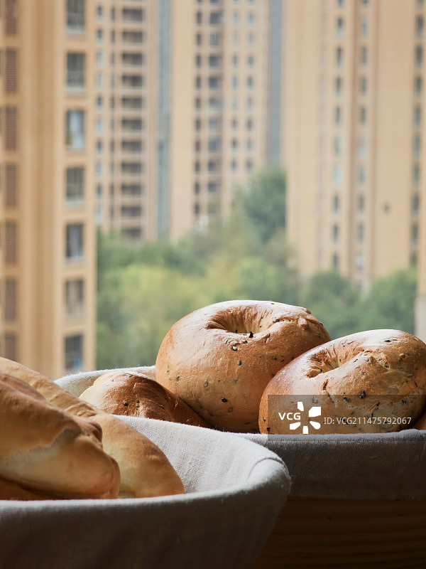 贝果面包图片素材