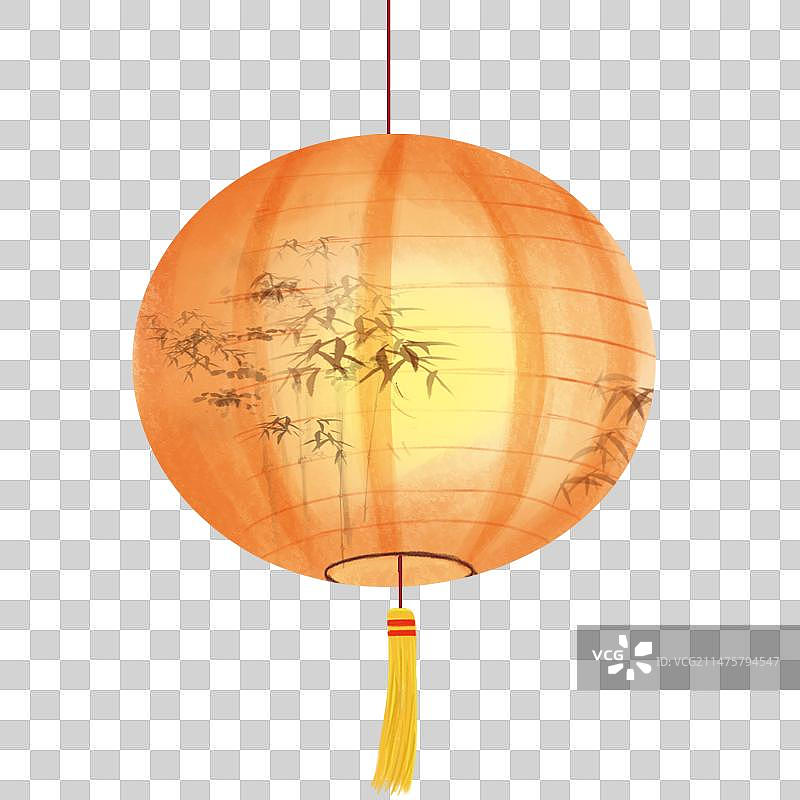 元宵节灯笼插画元素图片素材