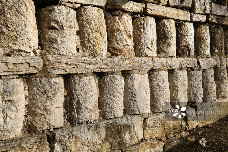 山东枣庄滕州市界河鲁班堤图片素材