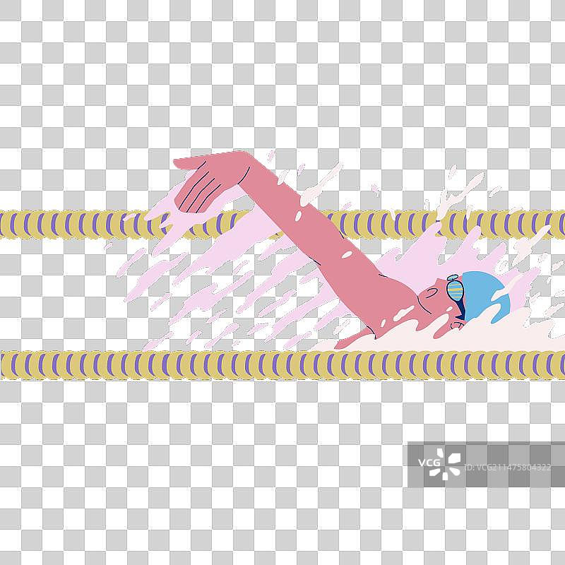 奥运会游泳仰泳免抠图人像图片素材